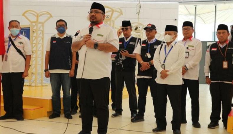 Lepas Kepulangan Jemaah Haji ke Tanah Air, Menag Sampaikan Salam dari Presiden Jokowi 