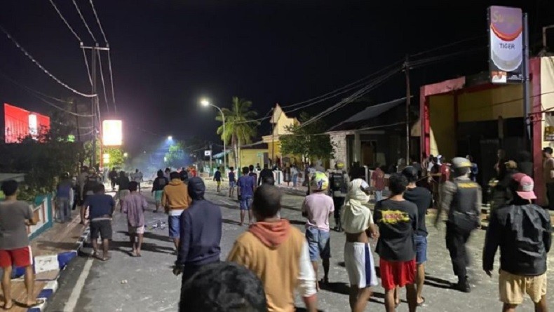 Kondisi Tual Kembali Kondusif Usai Bentrokan Pemuda yang Lukai Wakapolres