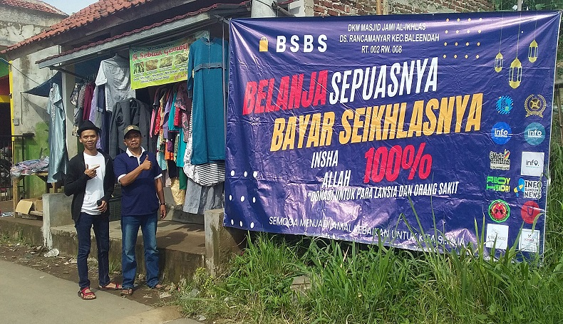 Wah! di Rancamanyar Bandung Bisa Belanja Sepuasnya Bayar Seikhlasnya