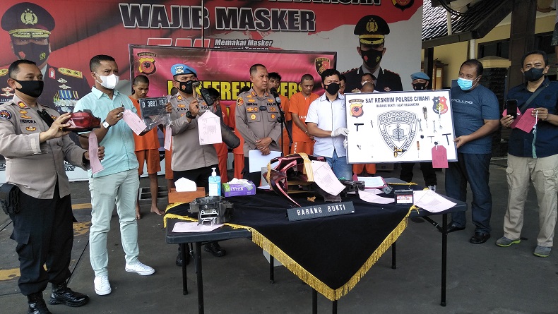 Polres Cimahi Tangkap Komplotan Curanmor Lintas Wilayah Jabar, Beraksi di 50 TKP