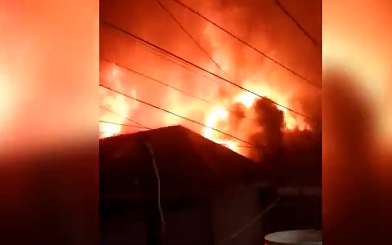 Rumah Dinas Kakanwil Kemenkumham Kalsel Terbakar