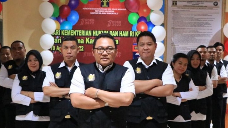Dukung Pemulihan Ekonomi, Kemenkumham Gorontalo Kukuhkan 9 Guru Kekayaan Intelektual