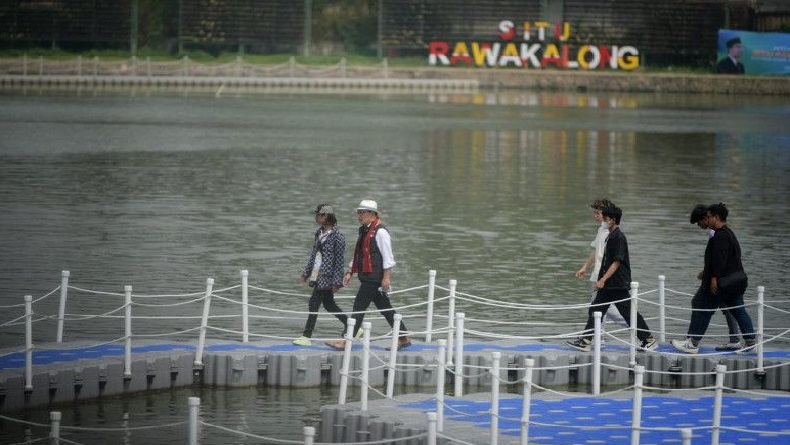 Resmikan Setu Rawa Kalong Depok, Ridwan Kamil Undang Bonge Citayam Fashion Week