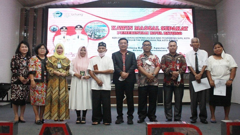 109 Pasangan di Bitung Ikut Program Kawin Massal 