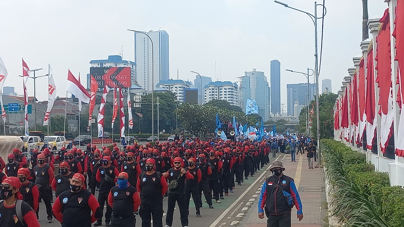 May Day, Puluhan Ribu Buruh Akan Padati Kawasan Istana dan MK hingga Istora Senayan