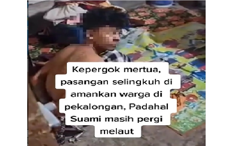 Video Viral Mertua Gerebek Menantu Perempuan Selingkuh, Sang Pria Tak Pakai Baju