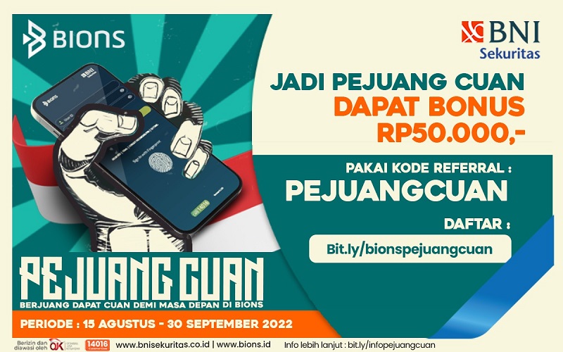 Bulan Merdeka Makin Cuan dengan Pejuang Cuan di BNI Sekuritas!