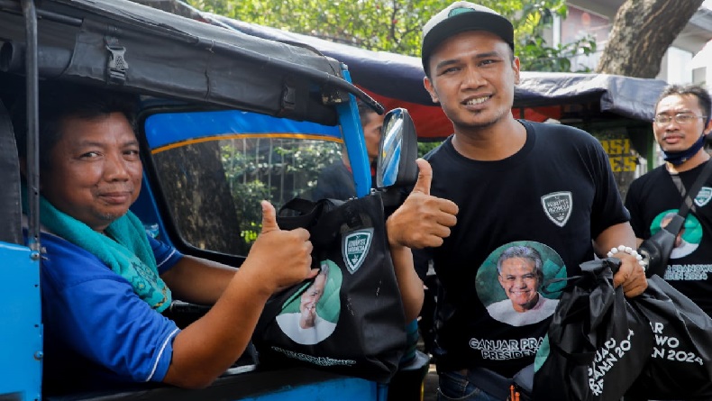 Pedagang Warteg dan Sopir Bajaj Serukan Aspirasi Ganjar Presiden 2024