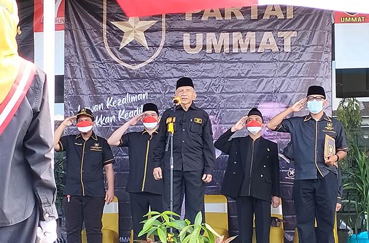 Partai Ummat Gelar Upacara 17 Agustus, Amien Rais  Bersyukur Indonesia Tetap Kokoh