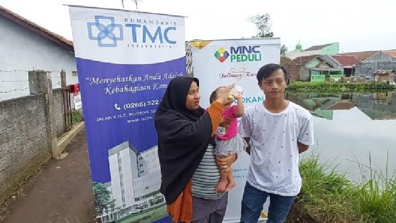 Orang Tua Aika Bahagia Dapat Bantuan Operasi Gratis dari MNC Peduli dan RS TMC Tasikmalaya
