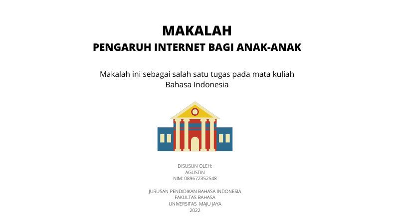 Contoh Cover Makalah yang Baik dan Benar, Mahasiswa Baru Wajib Tahu