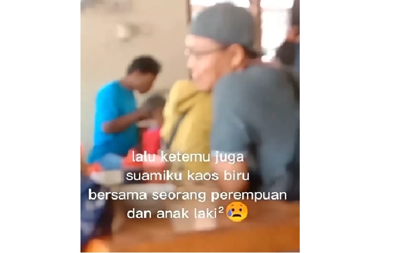 Kisah Pilu Istri Ketemu Suami Selingkuh saat Makan Bakso, Gaya Santai Disorot Netizen