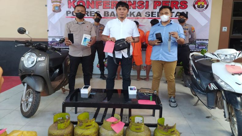 Mencuri di Beberapa Lokasi, 3 Remaja di Bangka Selatan Ini Ditangkap Polisi