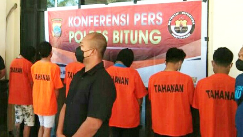 Seorang Residivis Curanmor Bersama 5 Penadah Ditangkap Polres Bitung