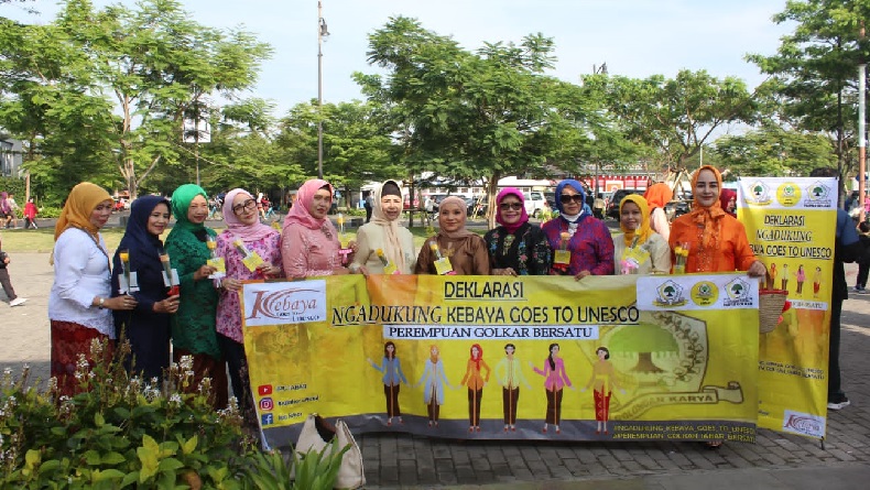Ikatan Istri Partai Golkar Jabar Deklarasi Dukung Kebaya Goes to UNESCO
