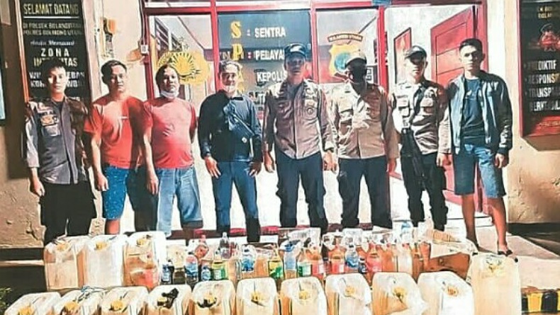2 Minggu Gelar Operasi, Polres Bolmut Amankan 1.890 Liter Miras Cap Tikus