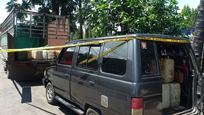 2 Mobil Angkut Solar Bersubsidi Diamankan Polres Minahasa Selatan