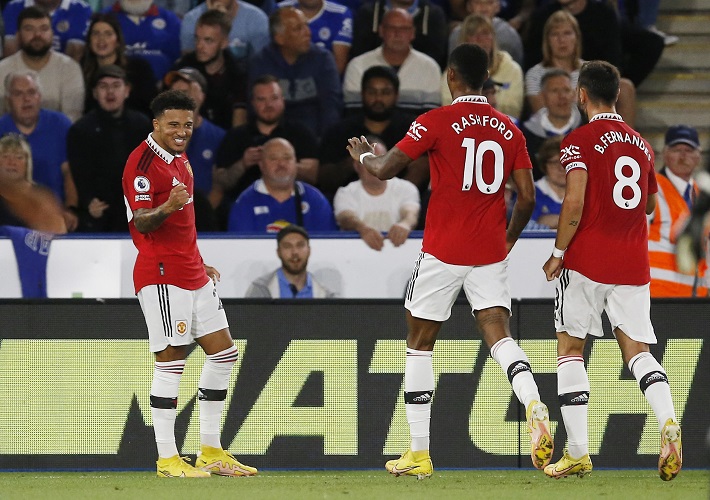 Man United Tekuk Leicester, Erik ten Hag Terpesona Permainan Sancho