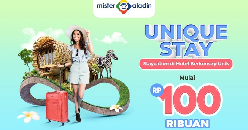 Cuma di Mister Aladin, Bisa Nginep di Hotel Unik Mulai dari Rp100.000 Aja!