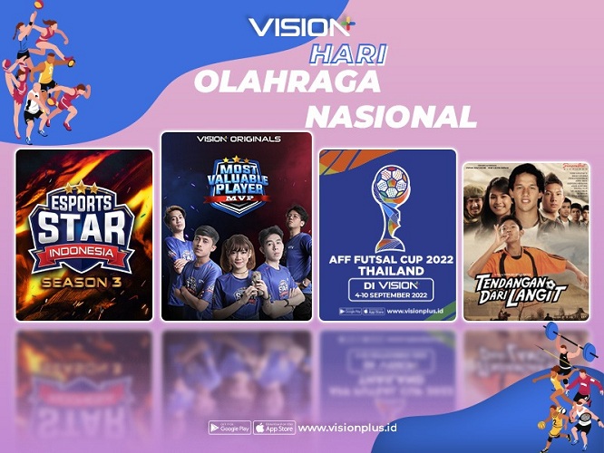 Ada Esports Star Indonesia hingga AFF Futsal Cup 2022, Saksikan Hanya di Vision+