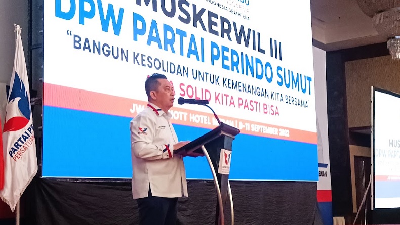 Ketua DPW Perindo Sumut Jelaskan Tujuan Muskerwil III, Susun Strategi Hadapi Pemilu 2024