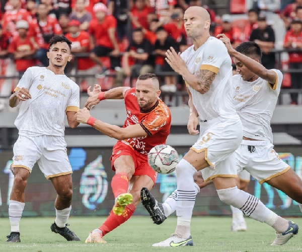 Hasil Liga 1:  Bali United Pesta Gol ke Gawang Dewa United, Spaso Hattrick
