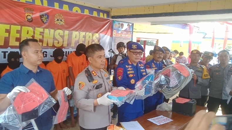 Gegara Ikan Tenggiri, Kawanan Bajak Laut di Jambi Ditangkap Polisi