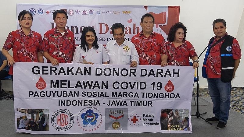 Gelar Donor Darah, PSMTI Jatim Terus Bergerak Bantu Sesama 