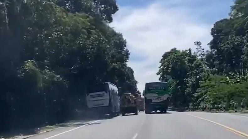 Viral, 2 Pengemudi Bus Balapan di Jalan Solo-Semarang