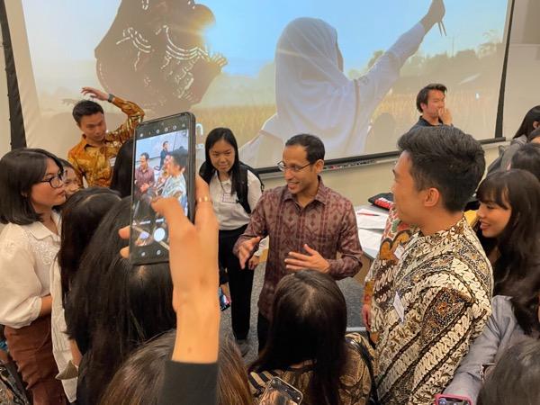 Nadiem Bicara soal Kesejahteraan Guru di Depan Mahasiswa Harvard hingga Boston University