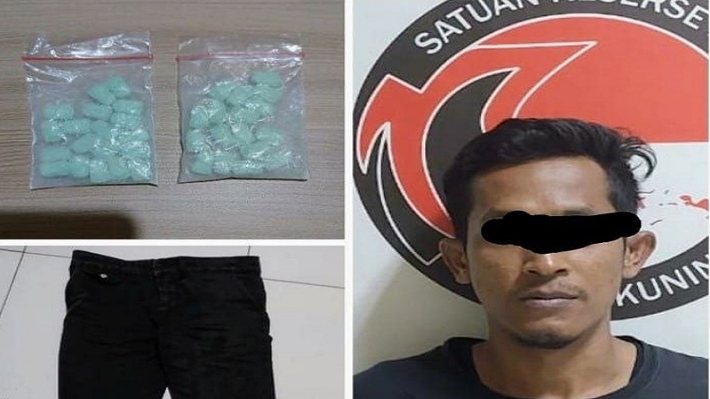 Simpan Ekstasi di Saku Celana, Pengedar di Kuningan Tak Berkutik Ditangkap Polisi