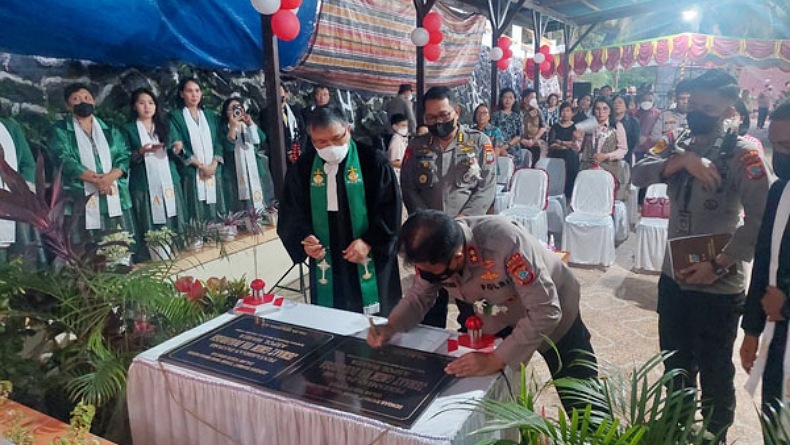 Kapolda Sulut Sebut Gereja Berperan Penting dalam Mengisi Pembangunan