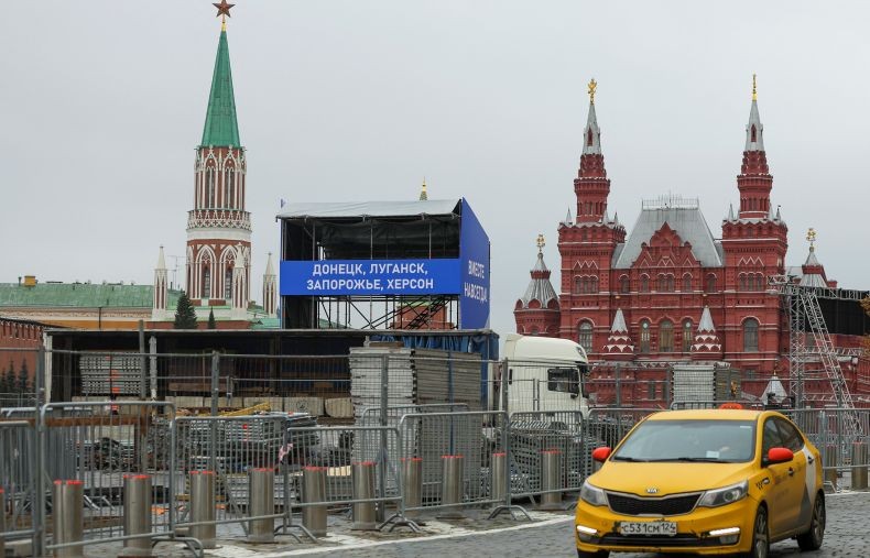 Pasang Panggung dan Layar Raksasa, Rusia Segera Rayakan Bergabungnya 4 Wilayah Ukraina