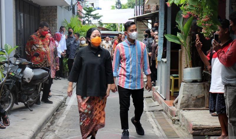 Puan Didampingi Gibran Blusukan Kampung di Solo, Ini yang Dilakukan