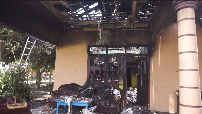 Meteran Listrik Meledak, Rumah Janda Tua di Lampung Selatan Ludes Terbakar