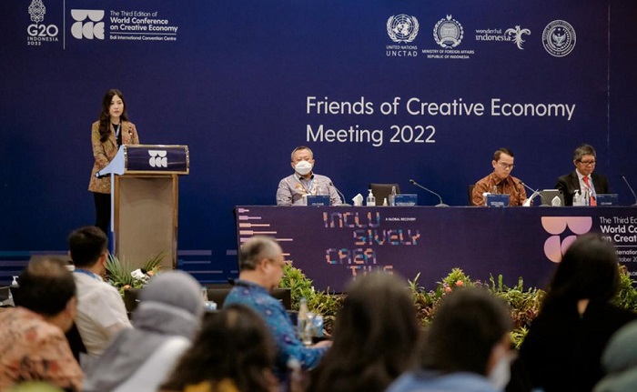 Bicara di Forum WCCE, Wamenparekraf Angela Tanoesoedibjo Dorong Pemulihan Ekonomi Kreatif Global  