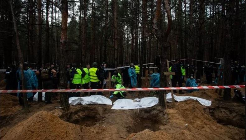  Mengerikan, Kuburan Massal Ditemukan di Kota Lyman Ukraina