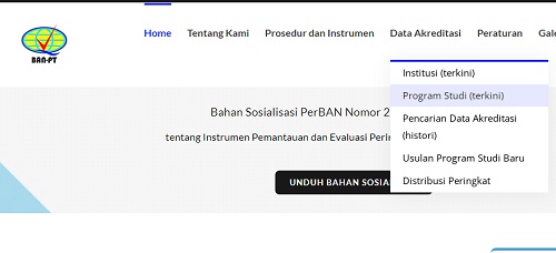 Cek Akreditasi Kampus dan Prodi secara Online di Situs BAN-PT 