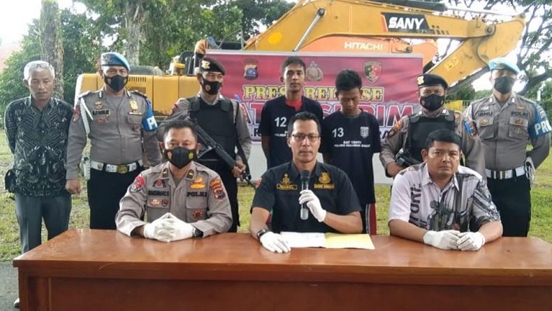 Gerebek Tambang Emas Ilegal di Pasaman Barat, Polisi Tangkap 6 Penambang