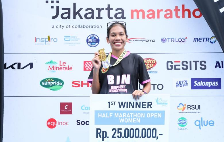 Atlet Binaan BIN Odekta Naibaho Rajai Jakarta Marathon 2022, Modal Berharga Jelang SEA Games 2023