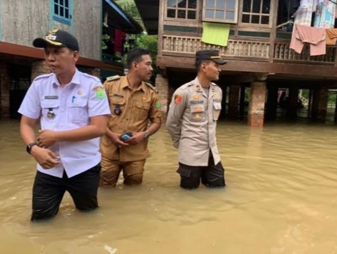 Sungai Keruh Meluap, Puluhan Rumah Warga di Muba Terendam Banjir