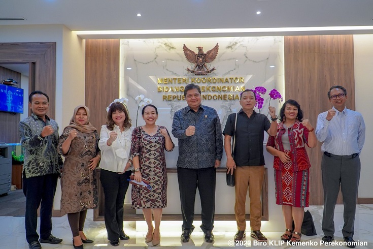 Menko Airlangga Bertemu Chair Labour20, Bahas Dukungan Pemulihan Kondisi Tenaga Kerja Global