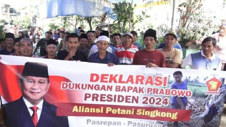Gaungkan Dukungan, Petani Pasuruan Sebut Prabowo Miliki Paket Lengkap Jadi Presiden