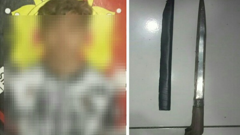 Ketahuan Bawa Pisau Badik, Remaja di Bitung Timur Ditangkap Polisi 
