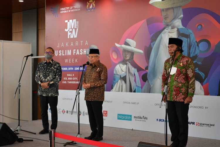 Wapres Ma'ruf Amin Harap Jakarta Jadi Ibu Kota Fesyen Muslim Dunia