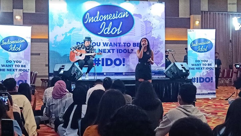 Audisi Indonesian Idol di Medan, Olivia Pardede Hibur dan Motivasi Ratusan Peserta