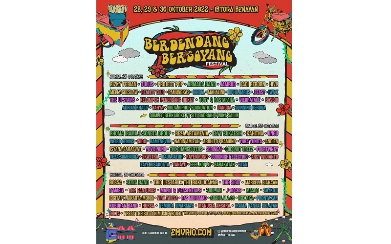 Berdendang Bergoyang Festival 2022, Hadirkan Lebih dari 100 Musisi Terbaik Bangsa!