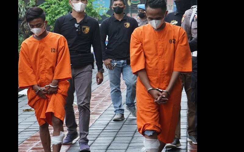 Rampas Tas Mahasiswi, 2 Residivis Jambret di Denpasar Ditembak Kakinya