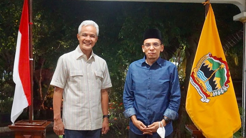 TGB Ungkap Isi Pertemuan dengan Ganjar : Bahas Ekonomi hingga Politik