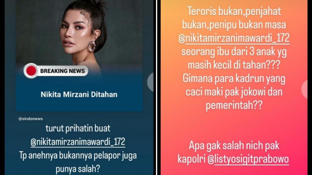 Nikita Mirzani Ditahan, Begini Respons Para Sahabat: Dia Bukan Orang Jahat